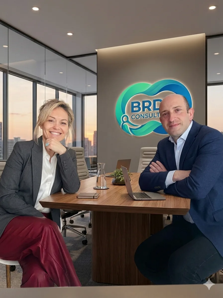 Equipo de BRDE Consultora trabajando con un cliente